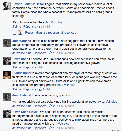 Chat Facebook a/s middle maangement